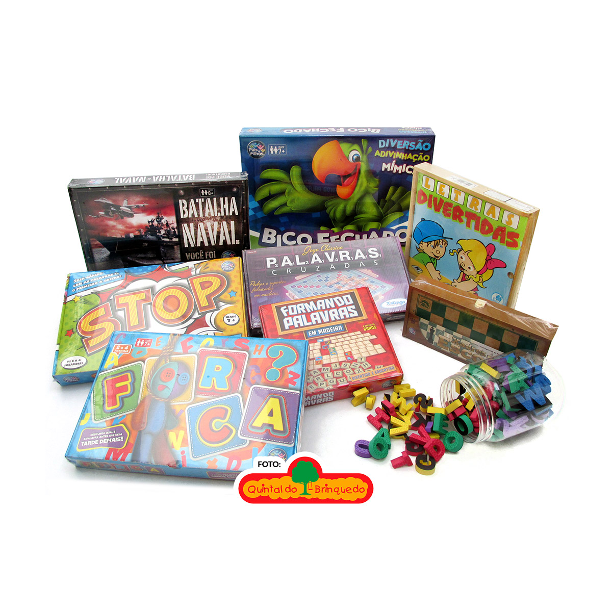 Kit Com 4 Jogos Divertidos Em Madeira Brinquedo Educativo